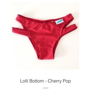 Red Bikini / Pole Short Bottoms